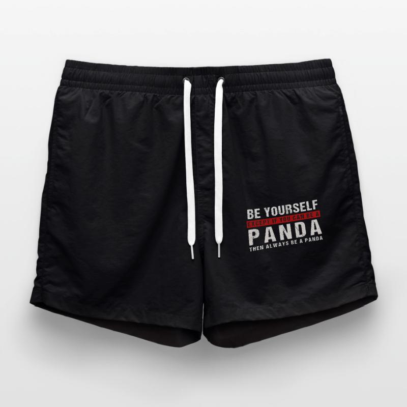 Sei du selbst oder ein Panda Badeshorts