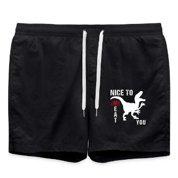 ravi de te manger rapace - Short de bain - noir - Devant - AI Model Male 185 light (185cm)