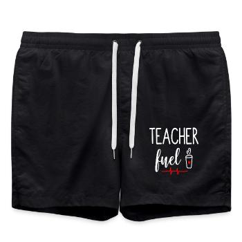 enseignant don éducation école Proverbes Magistère - Short de bain - noir - Devant - AI Model Male 185 light (185cm)