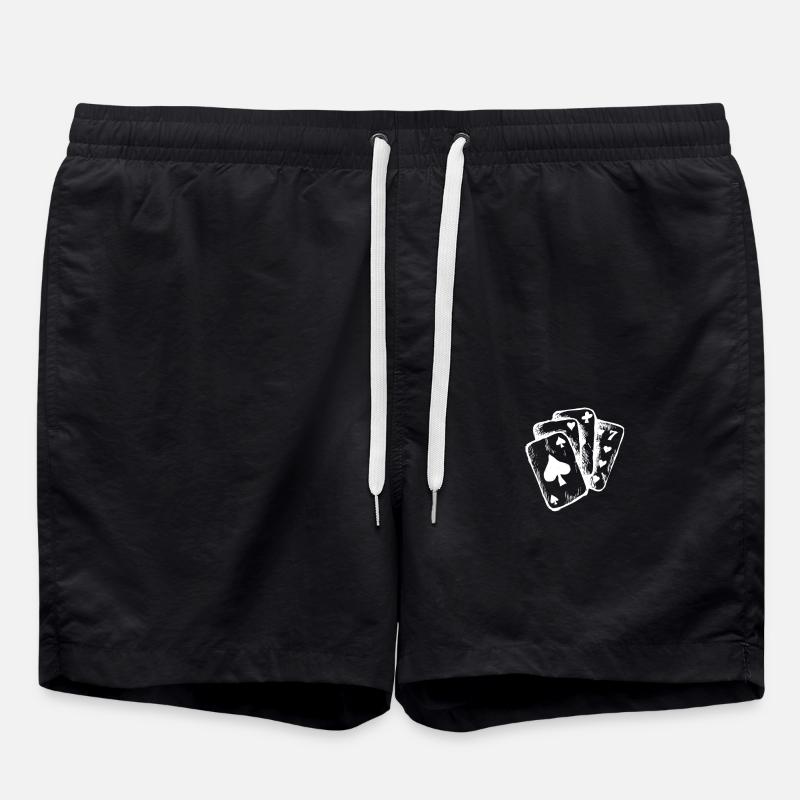 cards - Swim Trunks - black