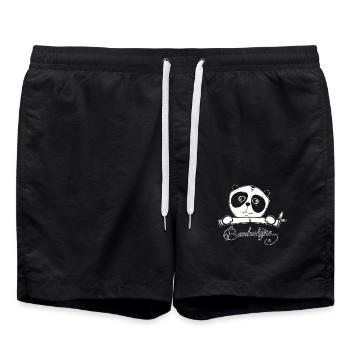 Chemise cadeaux oursons - Short de bain - noir - Devant - AI Model Male 185 light (185cm)
