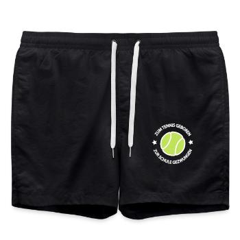Tennis Enfants - Short de bain - noir - Devant - AI Model Male 185 light (185cm)