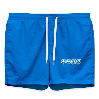 Bird Watching Bird Customers Bird Gift - Swim Trunks - cobalt blue - Front