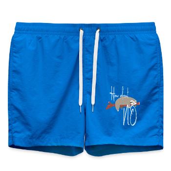 How About No / Bonbons paresseux / Comment faire non - Short de bain - cobalt blue - Devant