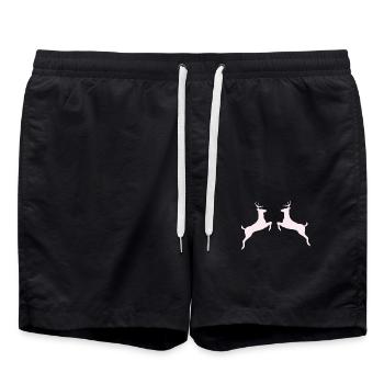 Jouer à Deer Deer Couple Deer Chemise Deer - Short de bain - noir - Devant - AI Model Male 185 light (185cm)