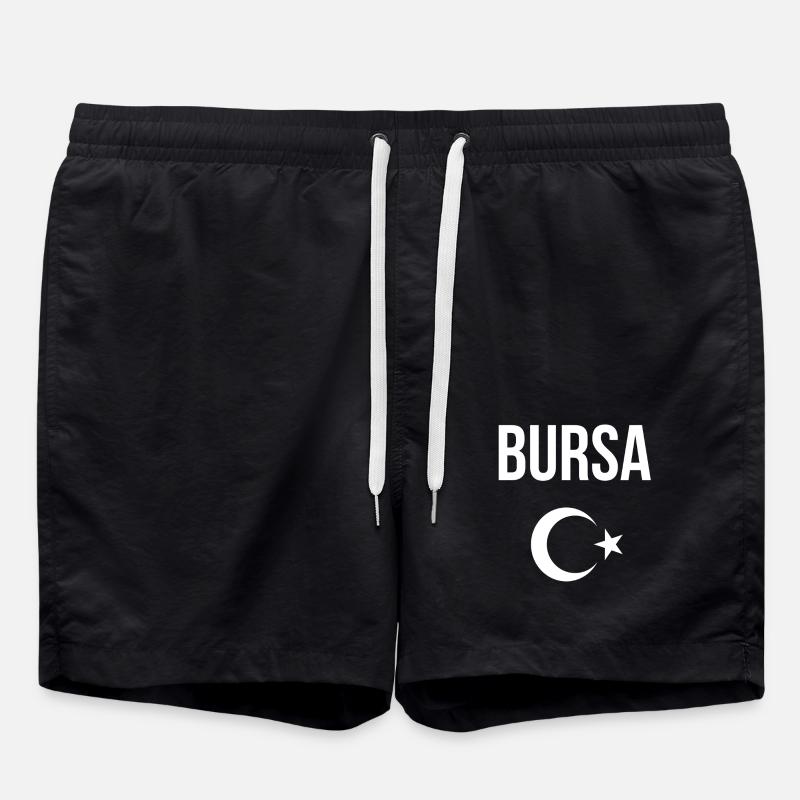 Bursa Turkey Souvenir - Swim Trunks - black