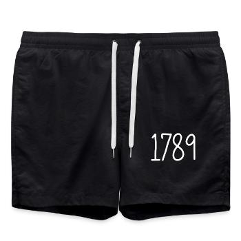 T-Shirt Révolution Française 1789 - Short de bain - noir - Devant - AI Model Male 185 light (185cm)
