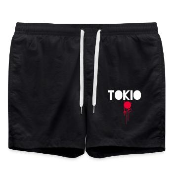 Tokyo, Tokyo, Japon - Short de bain - noir - Devant - AI Model Male 185 light (185cm)