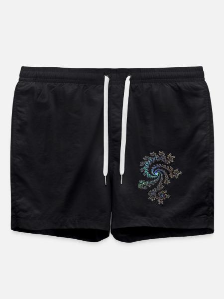 Fractal - Swim Trunks - black