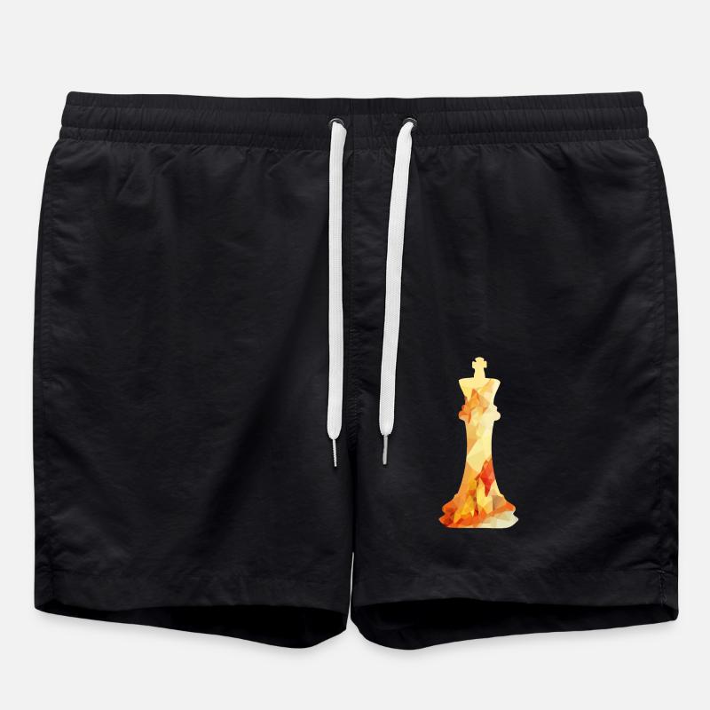 Chess - Swim Trunks - black