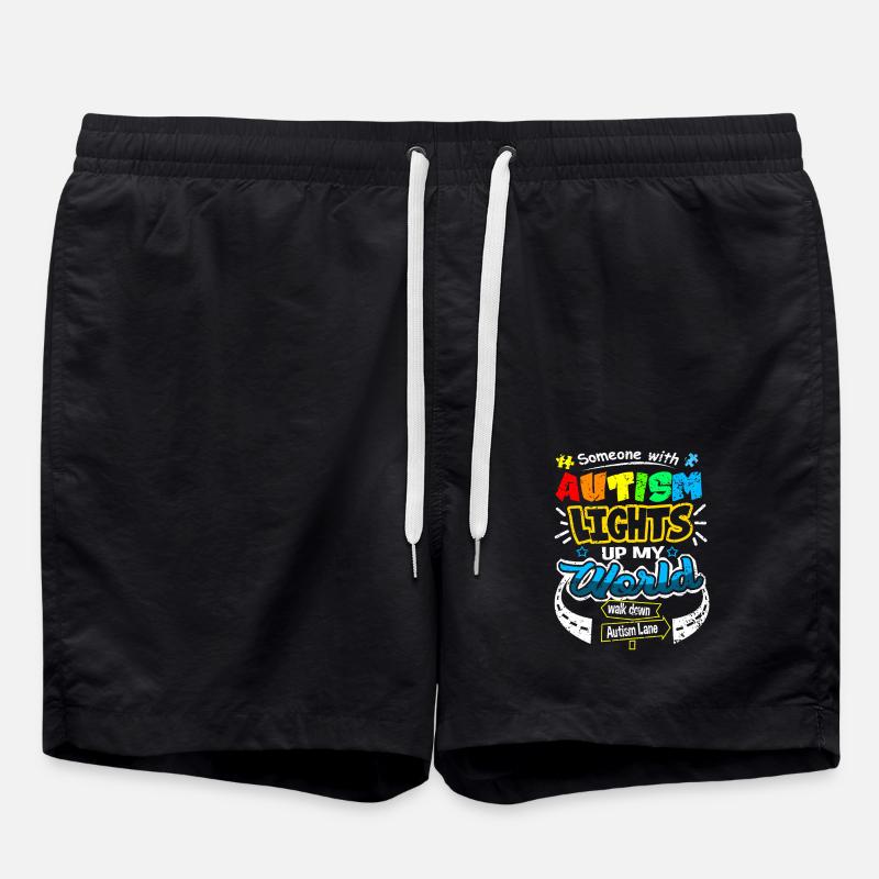 Autism - Swim Trunks - black