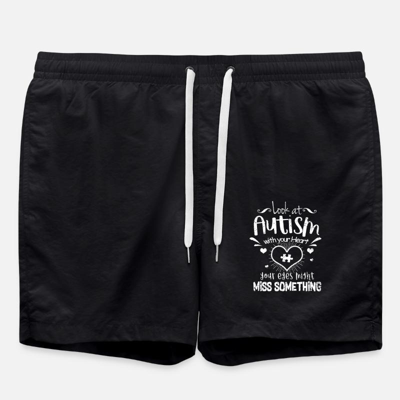 Autism - Swim Trunks - black