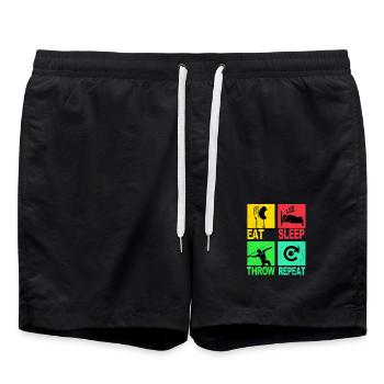 Javelin ThrowIng Ancient Greece Athlete Spear - Swim Trunks - black - Front - AI Model Male 185 light (185cm)