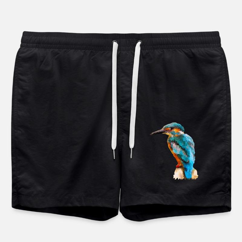 Eisvogel - Badeshorts - Schwarz