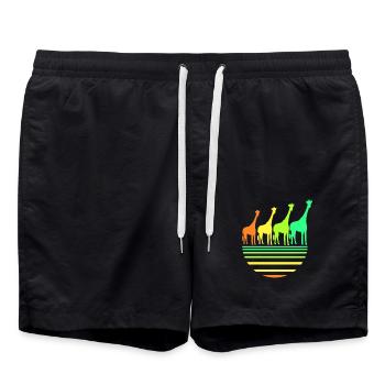 Girafe - Short de bain - noir - Devant - AI Model Male 185 light (185cm)