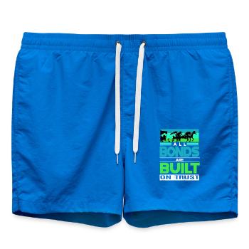 Appaloosa Western Horse Dressage Horse Sayings - Swim Trunks - cobalt blue - Front