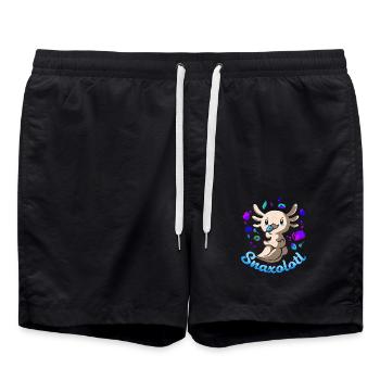 Axolotl - Badeshorts - Schwarz - Vorne - AI Model Male 185 light (185cm)