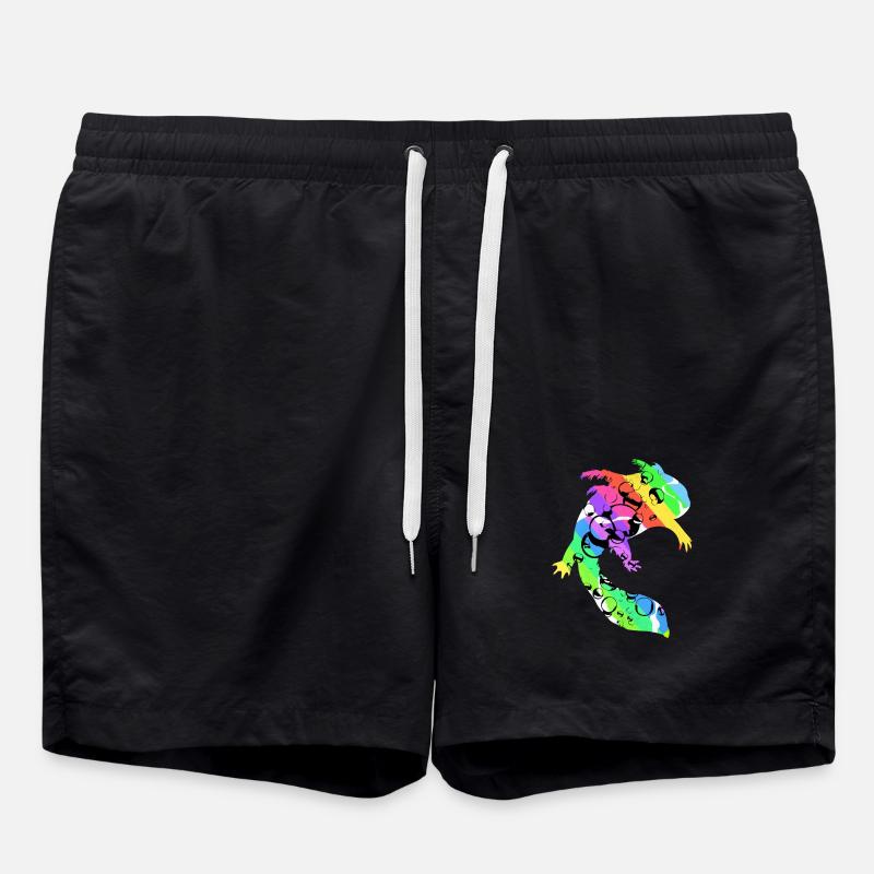Axolotl - Badeshorts - Schwarz