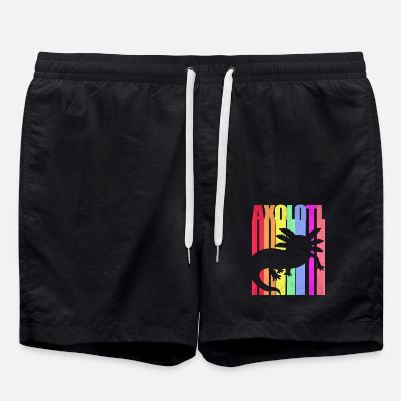 axolotl - Swim Trunks - black