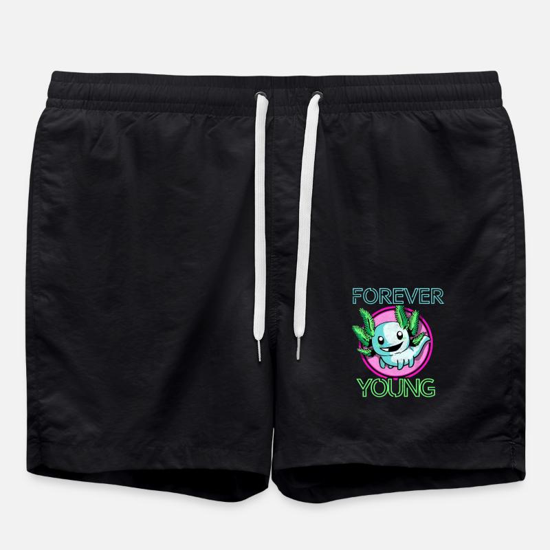 Axolotl - Badeshorts - Schwarz