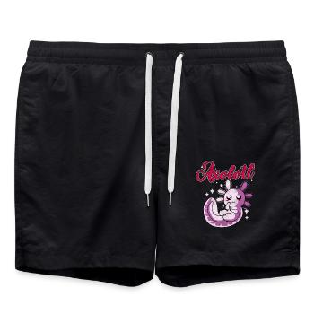 Axolotl - Badeshorts - Schwarz - Vorne - AI Model Male 185 light (185cm)