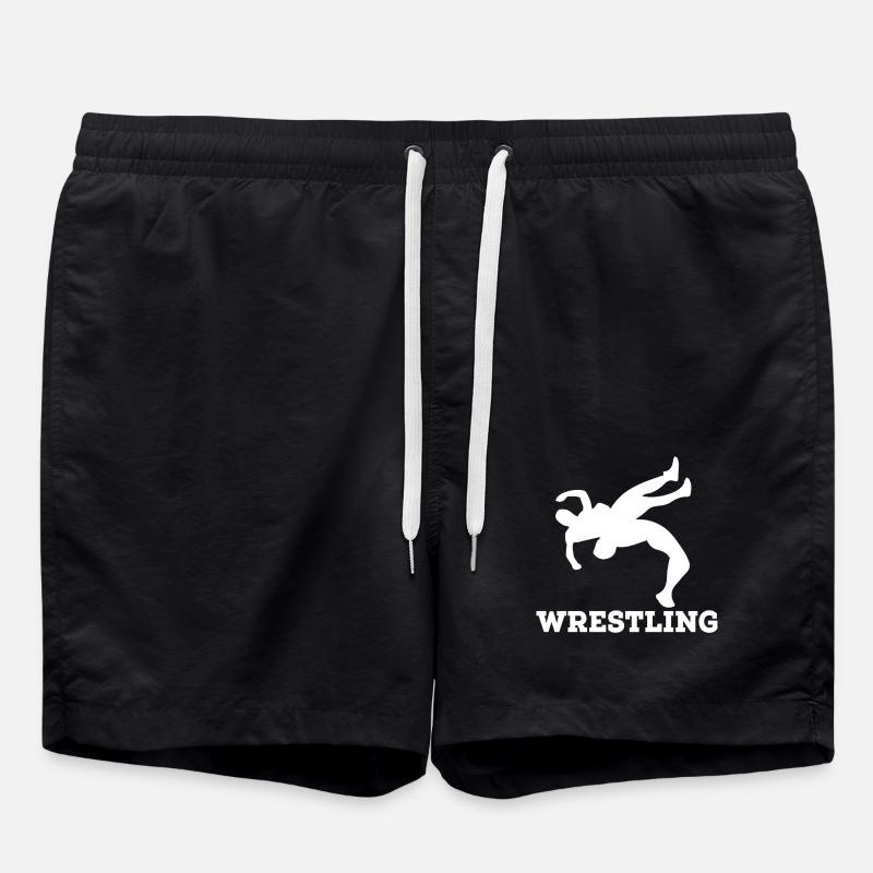 wrestling - Short de bain - noir