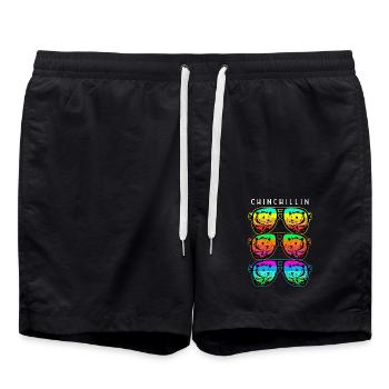 Chinchilla - Swim Trunks - black - Front - AI Model Male 185 light (185cm)