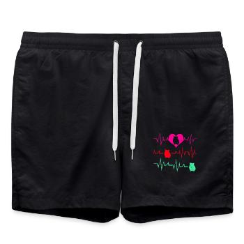 Chinchilla - Swim Trunks - black - Front - AI Model Male 185 light (185cm)