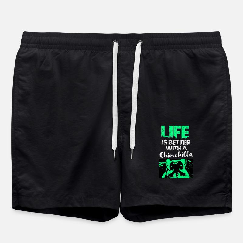 Chinchilla - Badeshorts - Schwarz