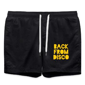Discothèque disco disco Disco Party Party Discothèque - Short de bain - noir - Devant - AI Model Male 185 light (185cm)