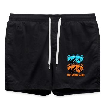 Ski Ski Ski Ski Ski - Short de bain - noir - Devant - AI Model Male 185 light (185cm)