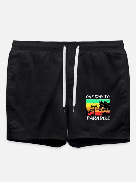 Snowboard - Swim Trunks - black
