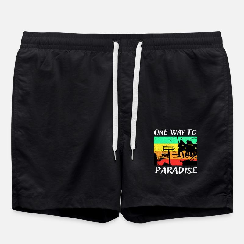 Snowboard - Swim Trunks - black