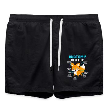 Fox - Swim Trunks - black - Front - AI Model Male 185 light (185cm)