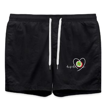 Sushi Go Riz Japon Tokyo Miso Nigiri Maki Udon - Short de bain - noir - Devant - AI Model Male 185 light (185cm)