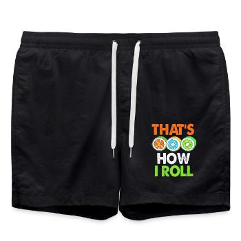 Sushi - Badeshorts - Schwarz - Vorne - AI Model Male 185 light (185cm)