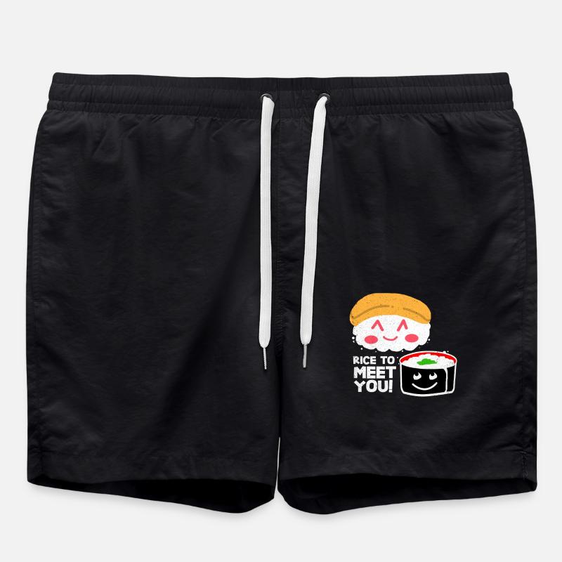 Sushi - Badeshorts - Schwarz