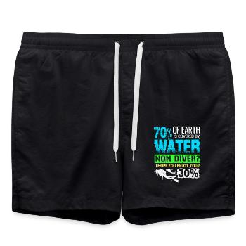 Plongée - Short de bain - noir - Devant - AI Model Male 185 light (185cm)