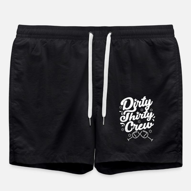 30th birthday - Swim Trunks - black