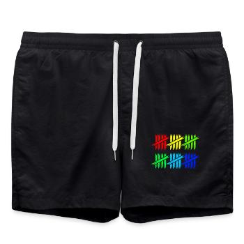 30 ans - Short de bain - noir - Devant - AI Model Male 185 light (185cm)