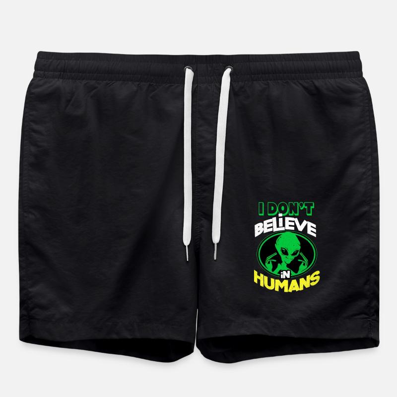 Aliens - Badeshorts - Schwarz