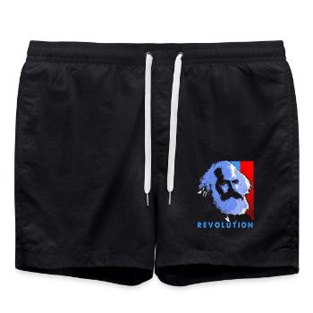 Communisme - Short de bain - noir - Devant - AI Model Male 185 light (185cm)