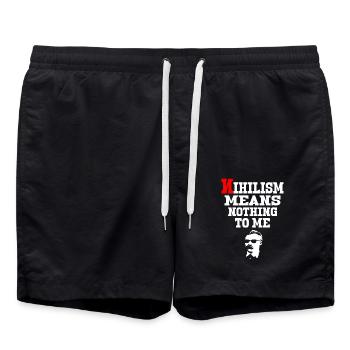 Communisme Lénine Marx Lutte des classes social - Short de bain - noir - Devant - AI Model Male 185 light (185cm)