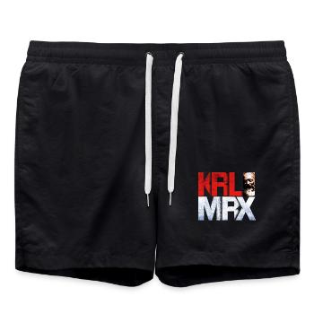 Communisme Lénine Marx Lutte des classes social - Short de bain - noir - Devant - AI Model Male 185 light (185cm)