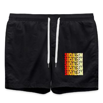 Communisme Lénine Marx Lutte des classes social - Short de bain - noir - Devant - AI Model Male 185 light (185cm)