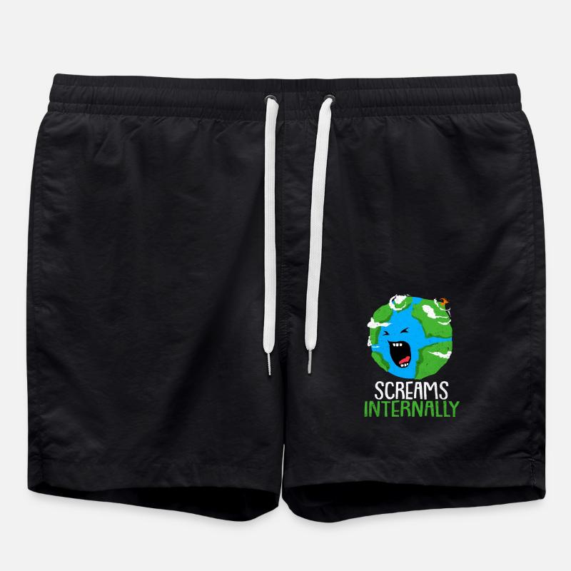 Earth Day - Swim Trunks - black