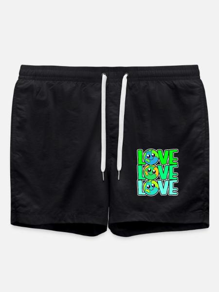 Changement climatique Earth Day Protection de l’environnement Bio Terre - Short de bain - noir