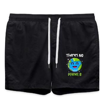 Changement climatique Earth Day Protection de l’environnement Bio Terre - Short de bain - noir - Devant - AI Model Male 185 light (185cm)