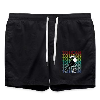 Tukan - Badeshorts - Schwarz - Vorne - AI Model Male 185 light (185cm)