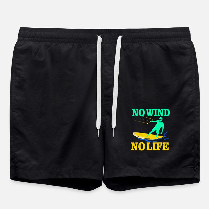 Kiteboard - Badeshorts - Schwarz
